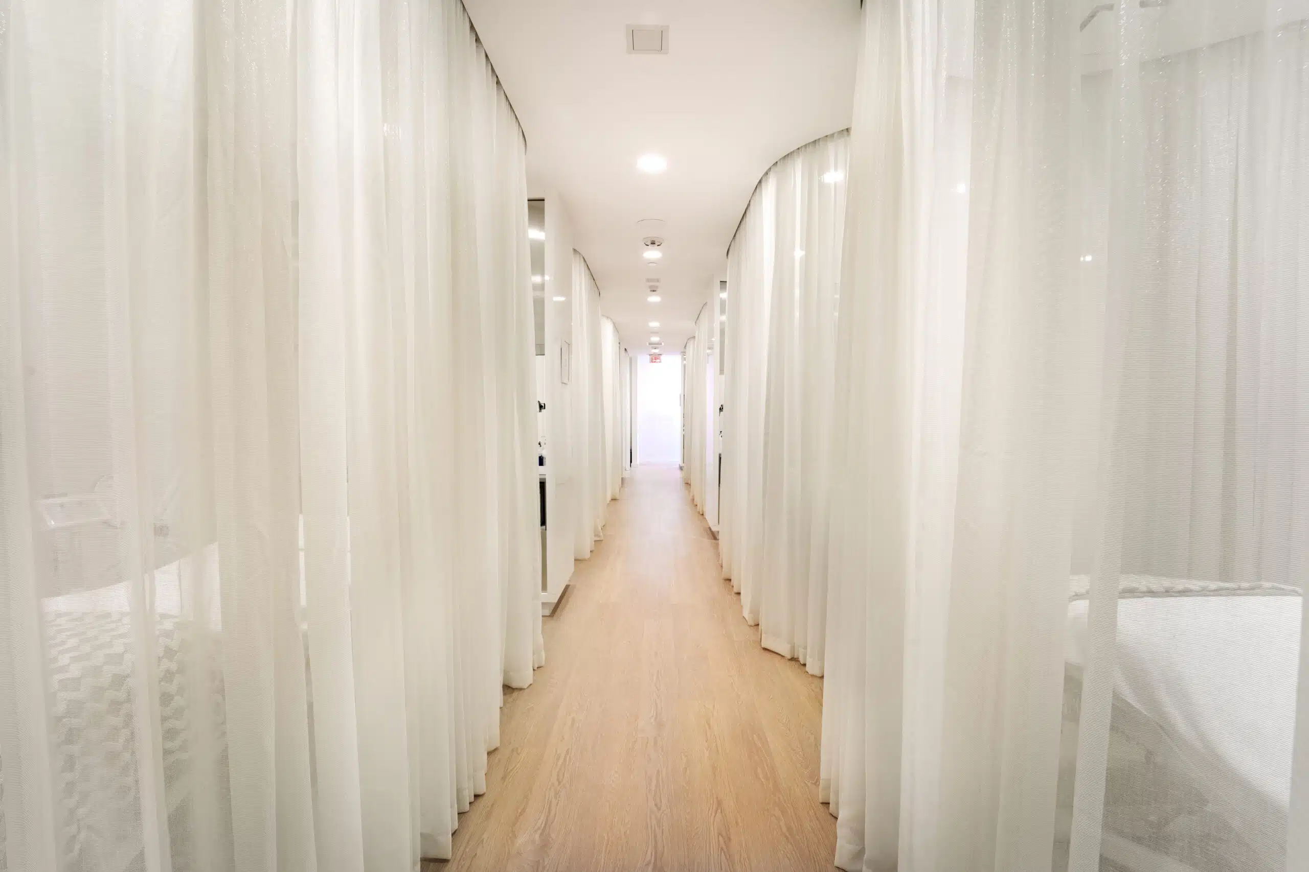 Silver Mirror Brickell elegant hallway