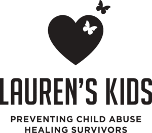 Logo for Lauren's Kids, Preventing Child Abuse Healing survivors